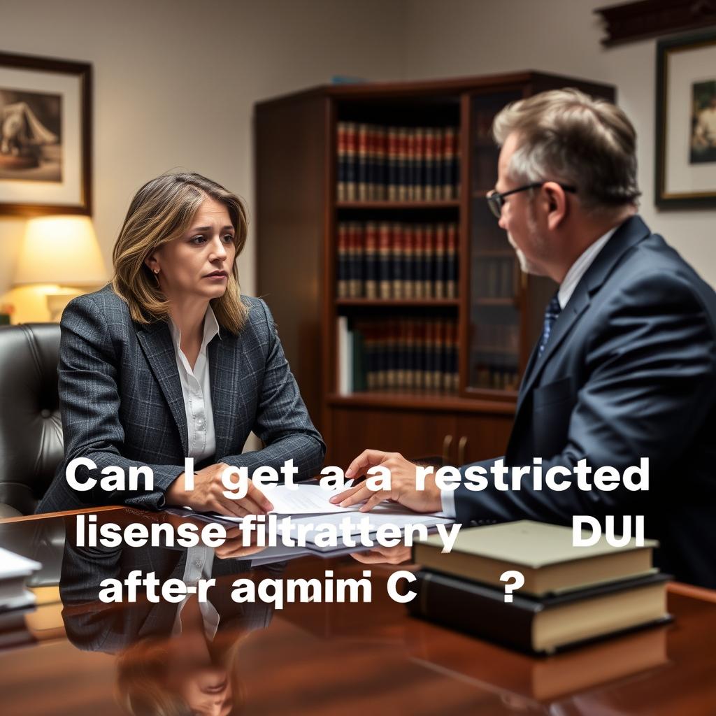 Can I get a restricted license after a DUI in Arlington County
